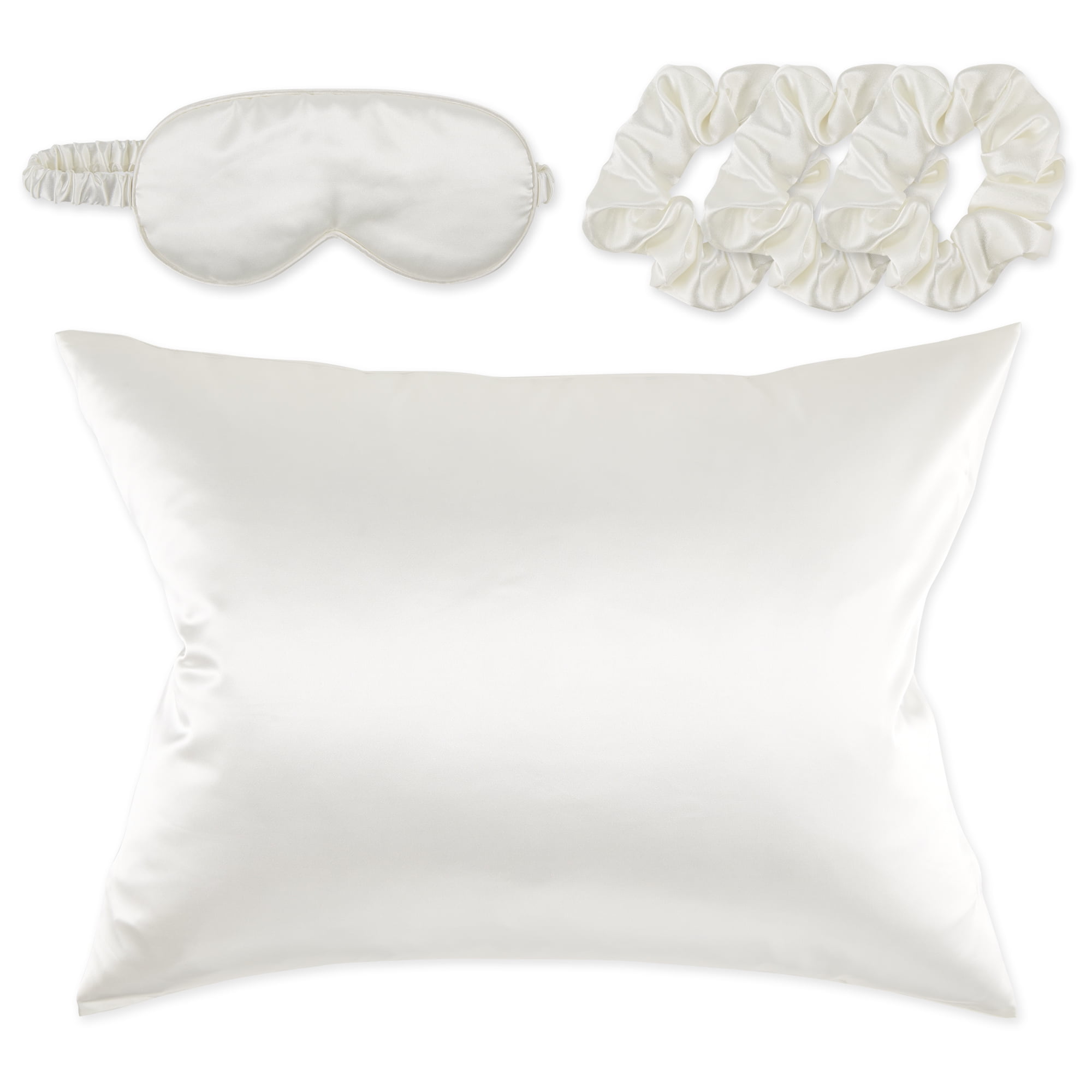 Bucky Silk-Like Satin Sleep Set - Cream