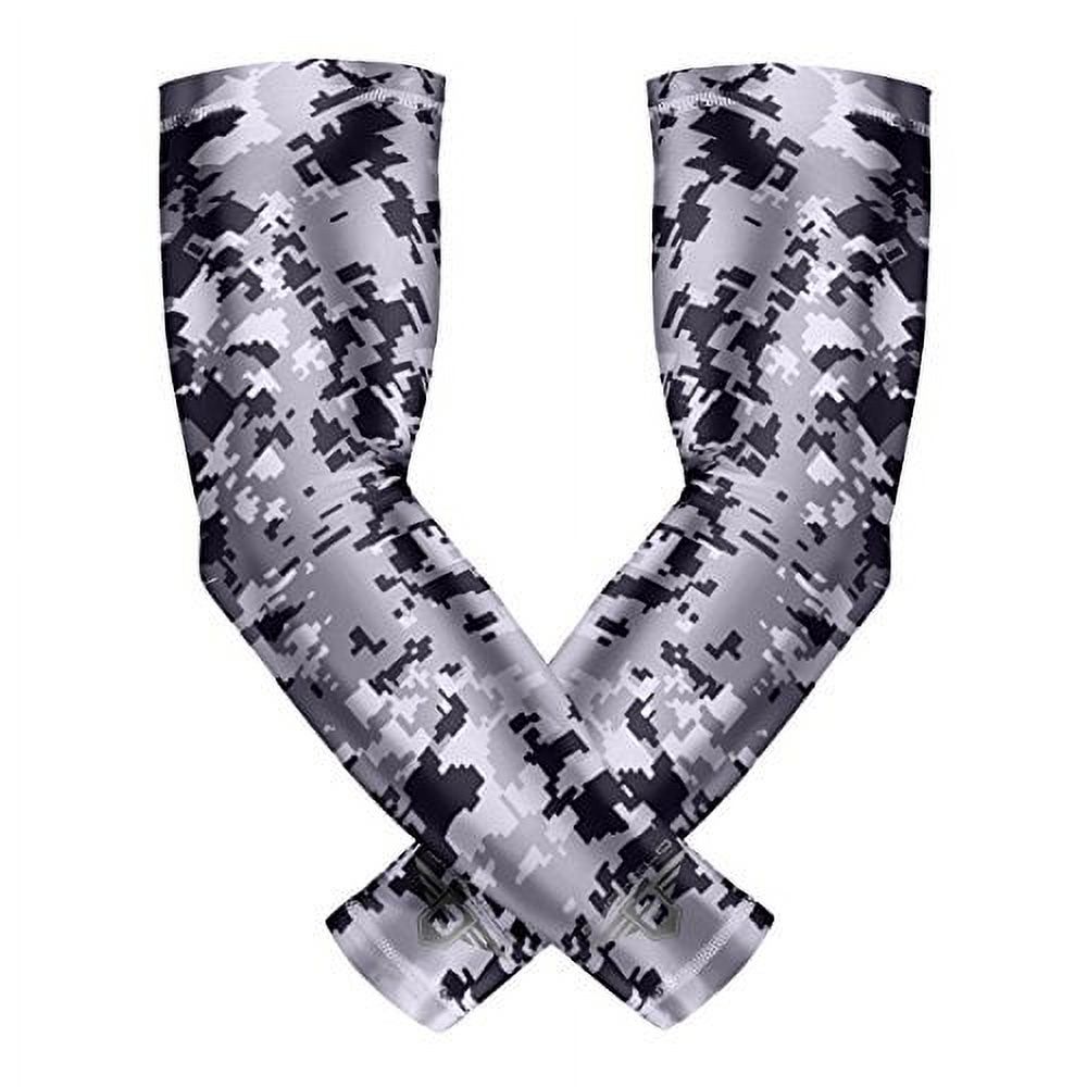 Bucwild Sports Compression Arm Sleeves 1 Pair 2 Sleeves Youth & Adult
