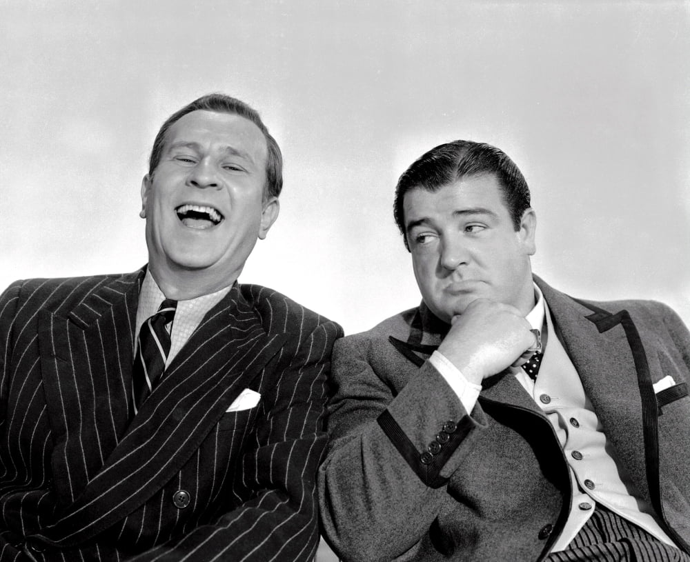 Bud Abbott And Lou Costello In Hollywood Canvas Art - (28 x 22)