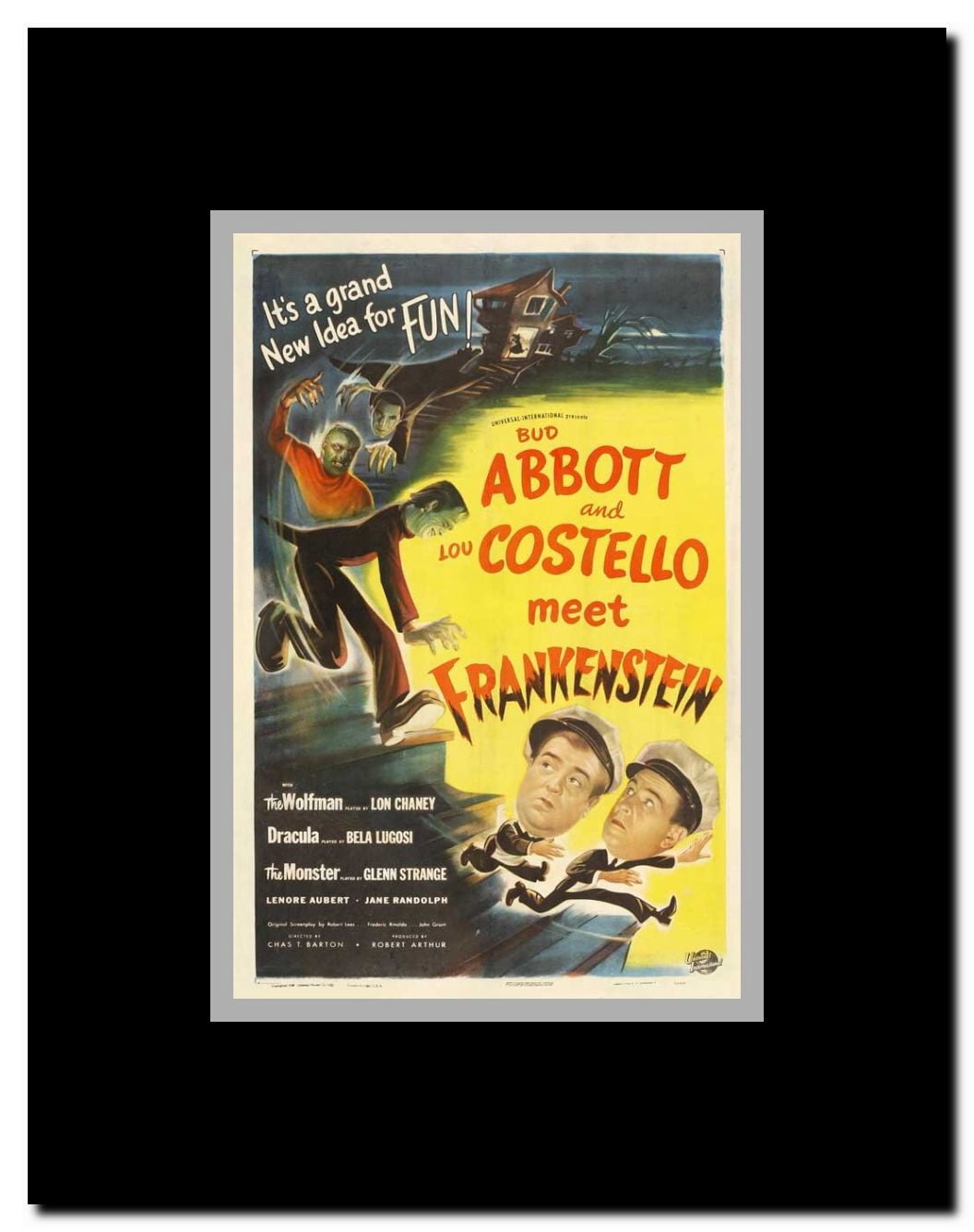 Bud Abbott Lou Costello Meet Frankenstein Framed Movie Poster