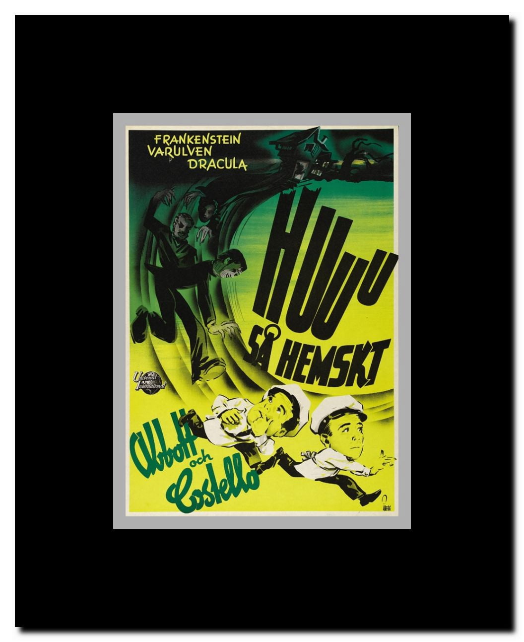 Bud Abbott Lou Costello Meet Frankenstein Framed Movie Poster
