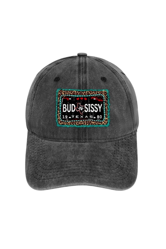 Bud And Sissy Charcoal Hat Adjustable Funny Fashion Unisex Baseball Cap for Men Women