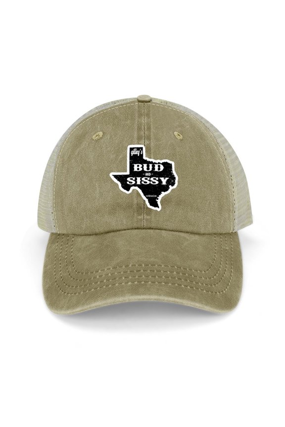 Bud And Sissy Khaki Hat Adjustable Funny Fashion Unisex Baseball Cap for Men Women