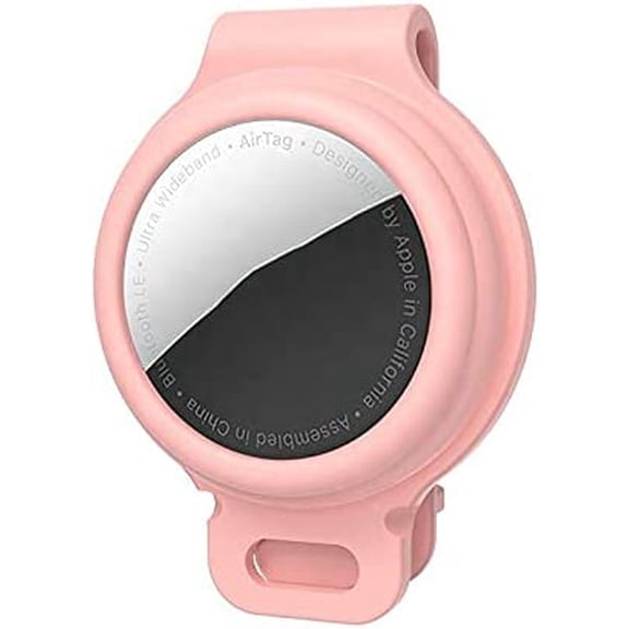 Bud Cases | Case for Pets or Bags | Compatible The Apple Product | Fits Most Dog or Cat Collars or Bag Straps | Locate Lost Animal or Bag (2 Pack, Pink)