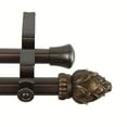 thumbnail image 1 of Bud Double Curtain Rod 28-48 inch - Cocoa, 1 of 2