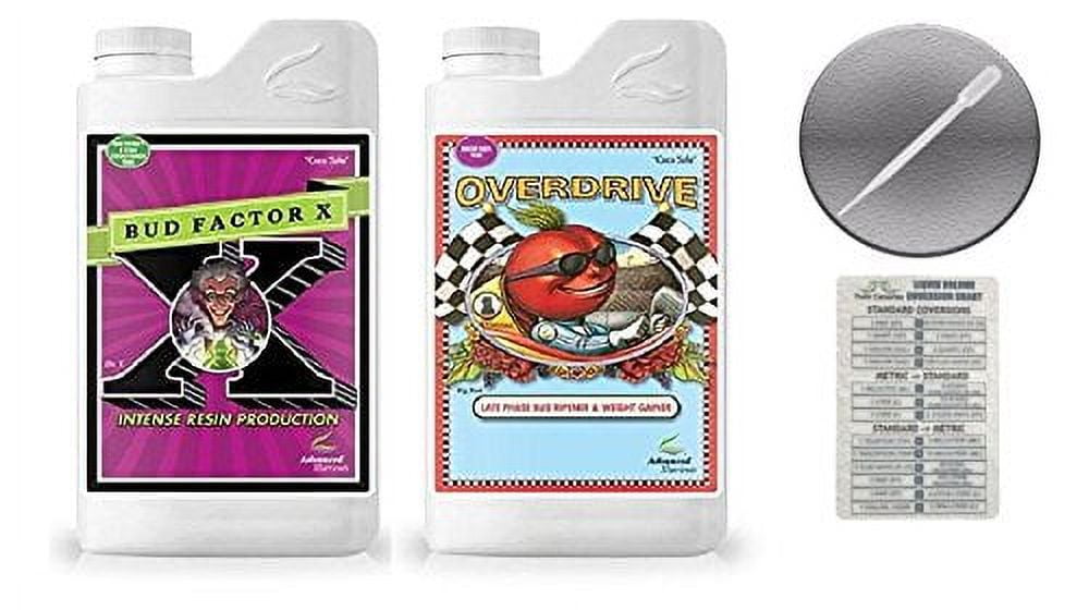 Bud Factor X And Overdrive Bundle With Conversion Chart And 3Ml Pipette1 Liter