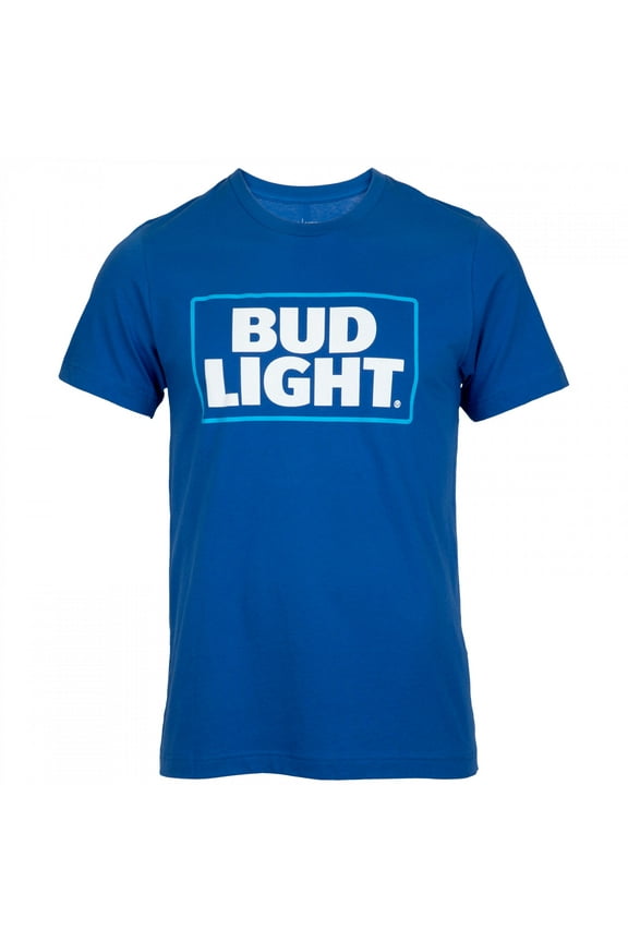 37345-Medium Bud Light New Logo Mens Royal Blue T-Shirt - Medium