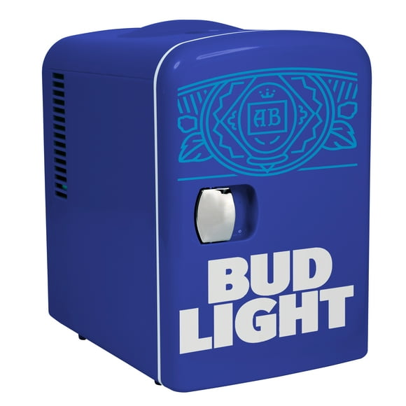 Bud Light 6 Can/4 Liter Capacity Mini Beverage Refrigerator, MIS137BULT, Blue