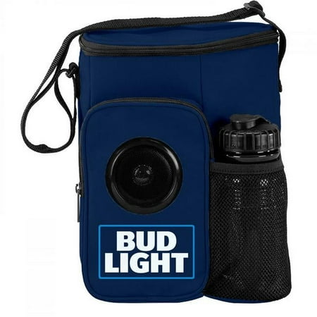 Bud Light 861261 Bud Light Small Lunch Bag Cooler with Built in Bluetooth Speaker