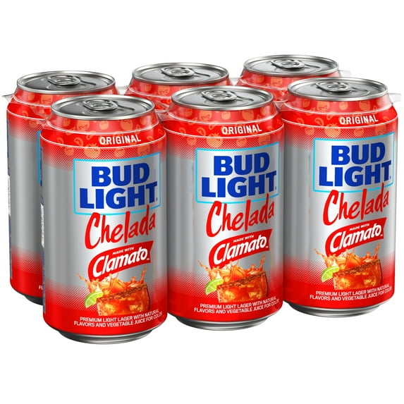 Bud Light Original American Chelada Beer 6 Pack 12 fl oz Aluminum Cans 4.2% ABV