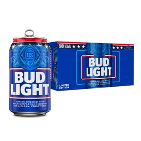 Bud Light American Light Lager Beer 18 Pack 12 fl oz Aluminum Cans 4.2% ABV
