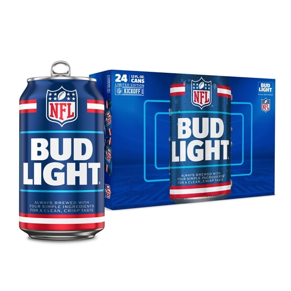 Bud Light American Light Lager Beer 24 Pack 12 fl oz Aluminum Cans 4.2% ABV