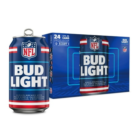Bud Light American Light Lager Beer 24 pack 12 fl oz Aluminum Cans 4.2% ABV