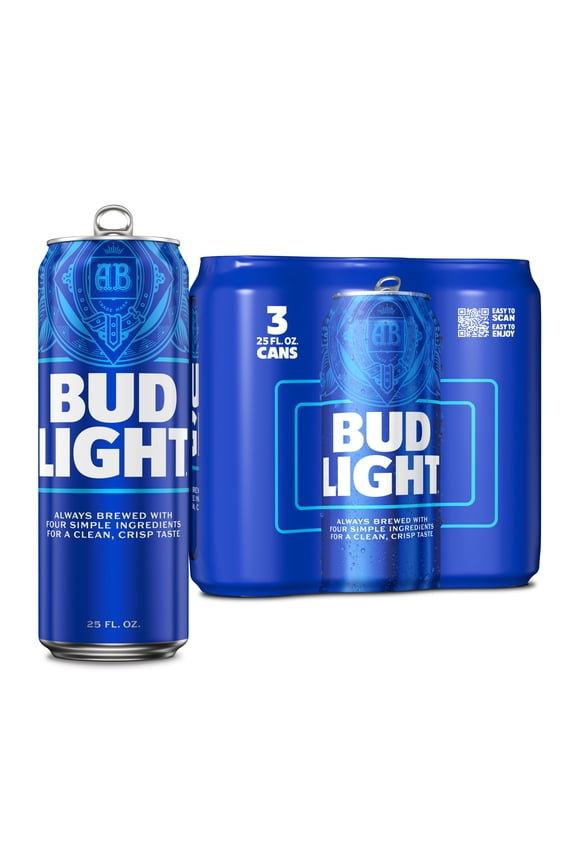 American Light Lager Beer 3 Pack 25 fl oz Aluminum Cans 4.2% ABV