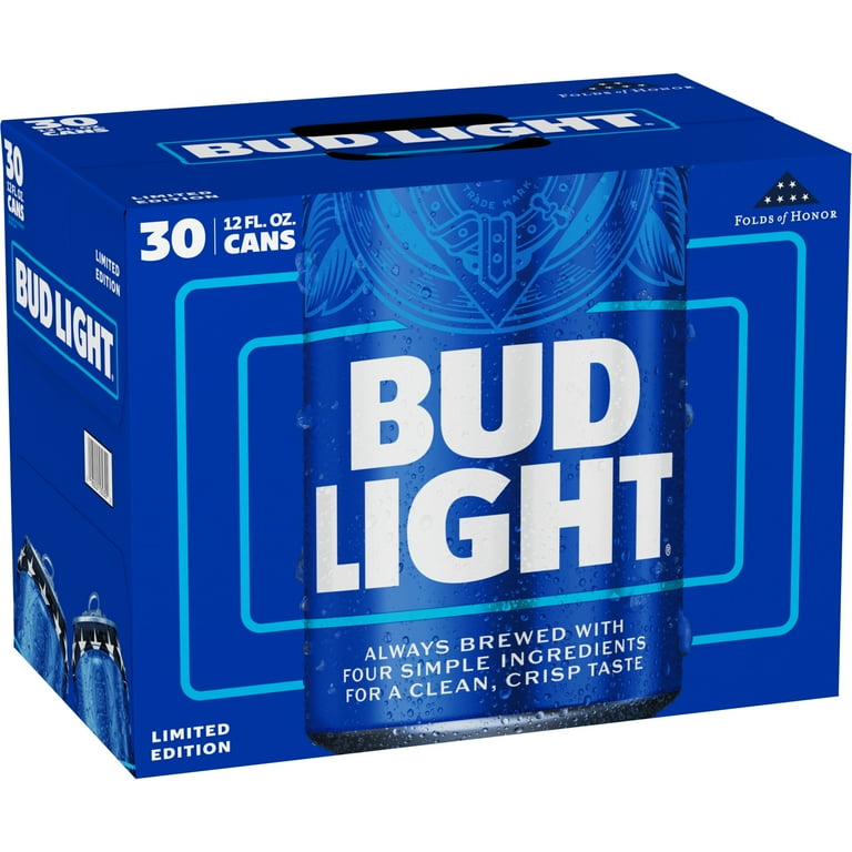 Bud Light American Lager Beer, 30 Pack, 12 fl oz Aluminum Bud Light American Lager Beer, 30 Pack, 12 fl oz Aluminum