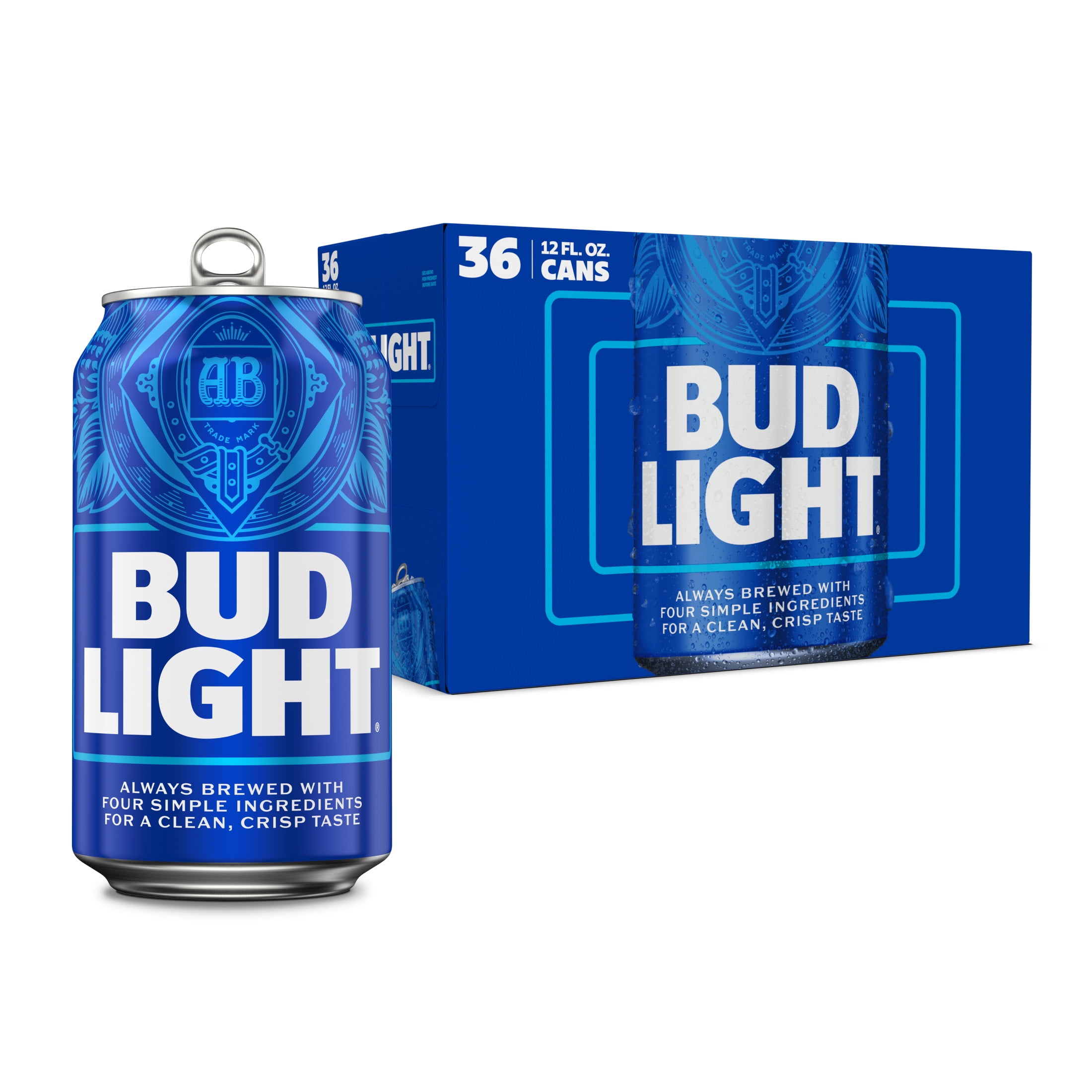Bud Light American Light Lager Beer 36 Pack 12 fl oz Aluminum Cans 4.2% ABV