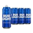 thumbnail image 1 of Bud Light American Light Lager Beer 6 Pack 16 fl oz Aluminum Cans 4.2% ABV, 1 of 9