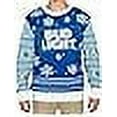 thumbnail image 1 of Bud Light Beer Blue and White Ugly Christmas Sweater (Adult XXX-Large), 1 of 3