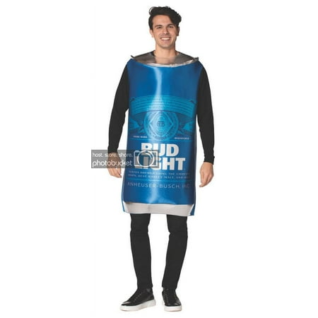 Bud Light Beer Can Blue Party Halloween Costume, Adult One Size