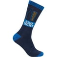 thumbnail image 1 of Bud Light - Beer Novelty Fun Crew Socks Gift for Men - One Size Fits All, Bud Light (Blue), 1 of 2