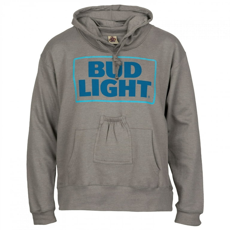 Bud Light Beer Pouch Hoodie Large