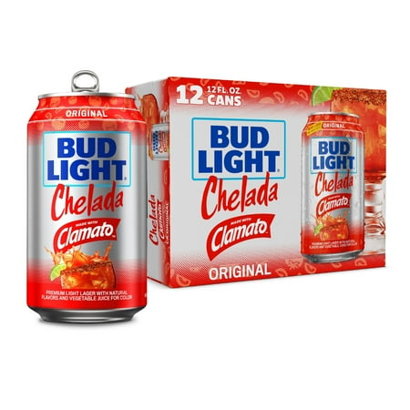 Bud Light Original American Chelada Beer 12 Pack 12 fl oz Aluminum Cans 4.2% ABV
