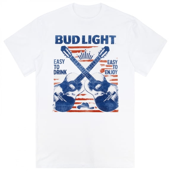 Bud Light Country Easy to Drink Easy to Enjoy T-Shirt-Large