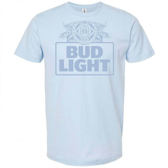 Bud Light Faint Logo Blue Colorway T-Shirt-3XLarge