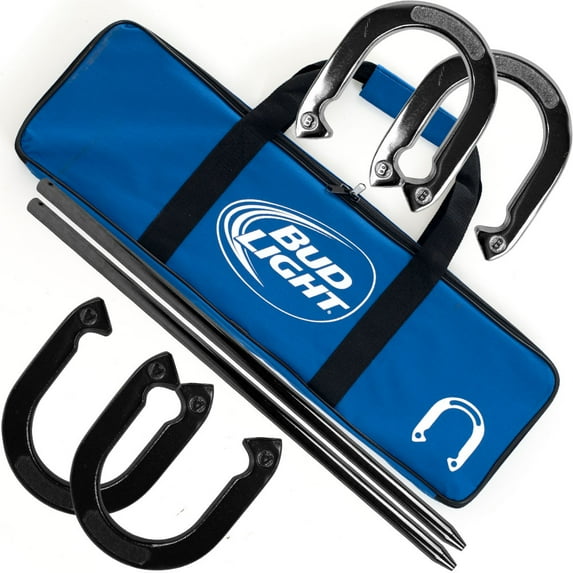 Bud Light Horseshoe Set with Carry Case