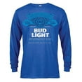 thumbnail image 1 of Bud Light  Label Long Sleeve Mens Blue T-Shirt - Extra Large, 1 of 1