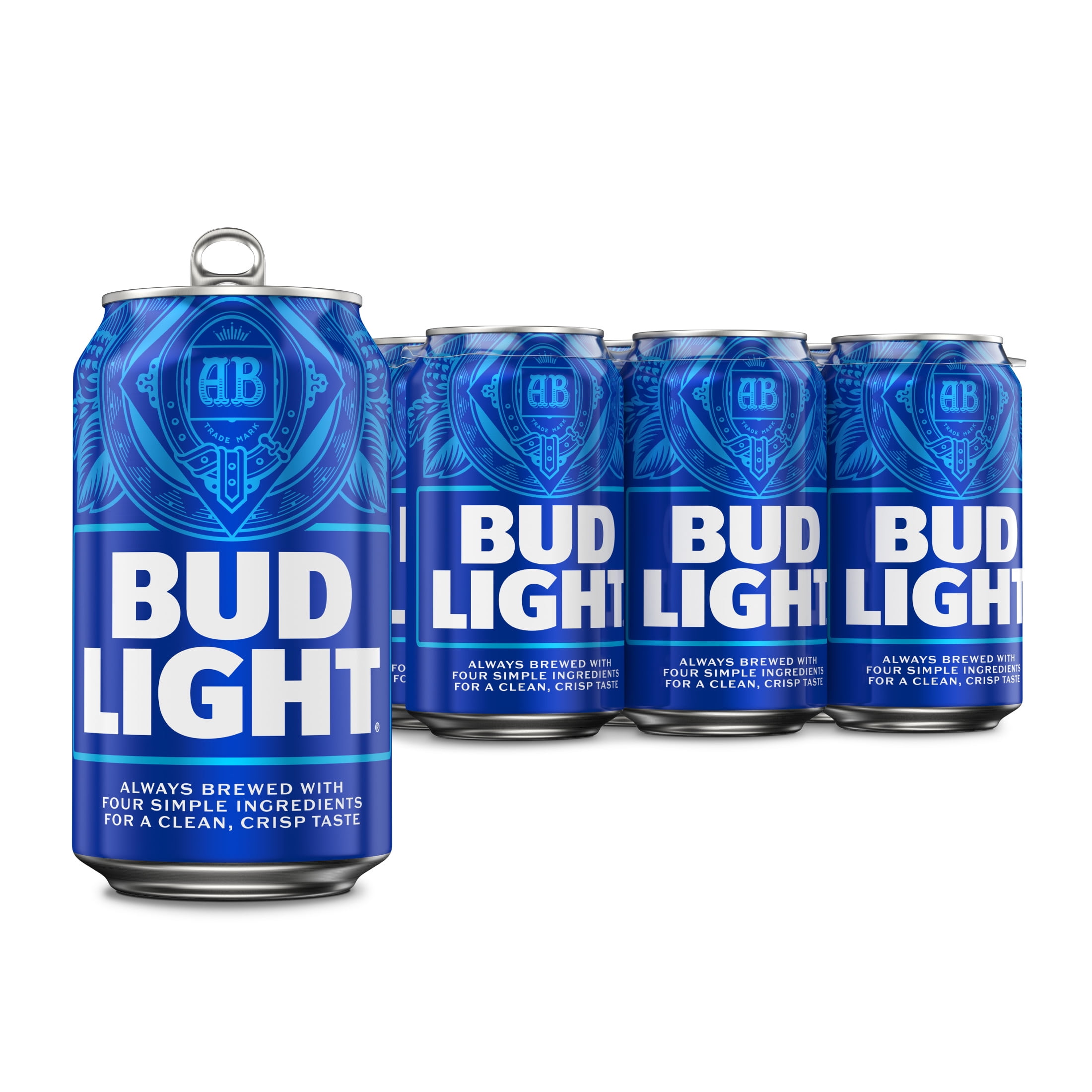 Bud Light American Light Lager Beer 6 pack 12 fl oz Aluminum Cans 4.2% ABV