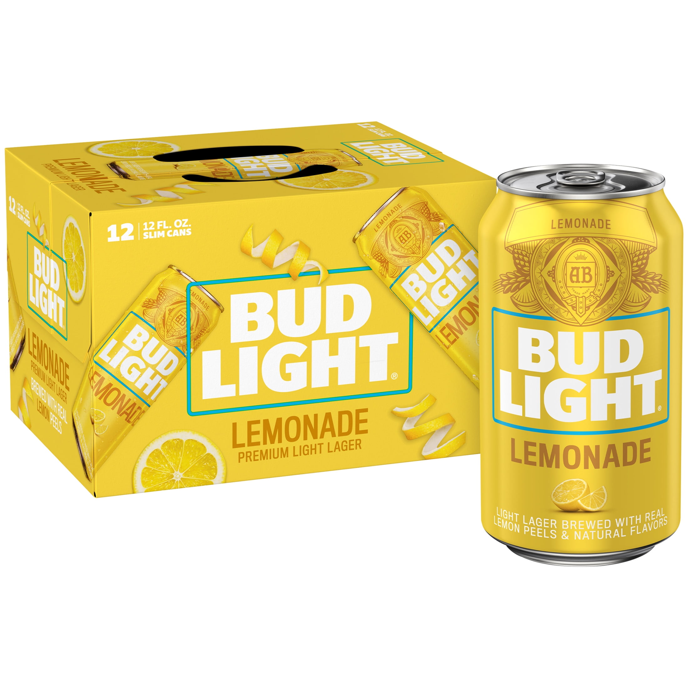 Bud Light Lemonade Lemonade Domestic Beer 12 Pack 12 fl oz Aluminum Cans 4.2% ABV