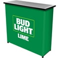thumbnail image 1 of Bud Light Lime Metal 2-Shelf Portable Bar Table with Carrying Case, 1 of 6