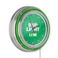 thumbnail image 1 of Bud Light Lime Retro Neon Analog Wall Clock with Pull Chain, 1 of 4