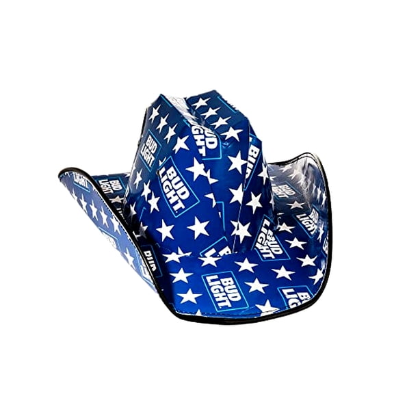 Bud Light Stacked Star Cardboard Cowboy Party Hat