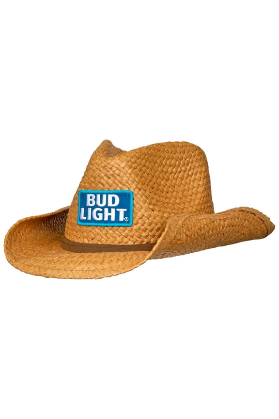 817728 Straw Cowboy Hat with Brown Band