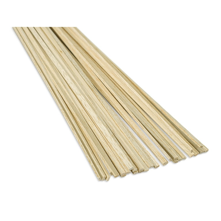 Bud Nosen Balsa Wood Sticks - 1/8 x 1/4 x 36, Pkg of 10