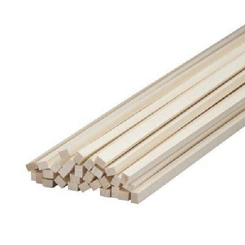 Bud Nosen Basswood Sticks - 3/16" x 1/4" x 24", 30 Sticks