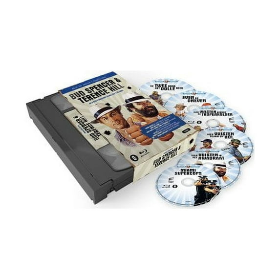Bud Spencer & Terence Hill Collection - 6-Disc BoxSet ( I due superpiedi quasi piatti / Pari e dispari / Chi trova un amico trova un tesoro / Nati con la ca [ Blu-Ray, Reg.A/B/C Import - Netherlan