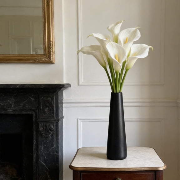 Bud Vase Single Stem Vase Mini Plastic Flower Vase Tall Conic Flower Minimalist Design Ornament for Home Office Table Decoration