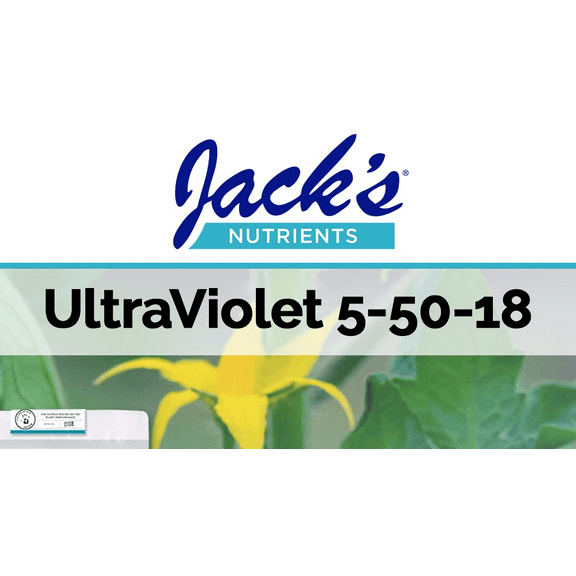 Bud set & Enhanced Flower Production Jack's Nutrients Ultra Violet 5-50-18 2.2LBS.
