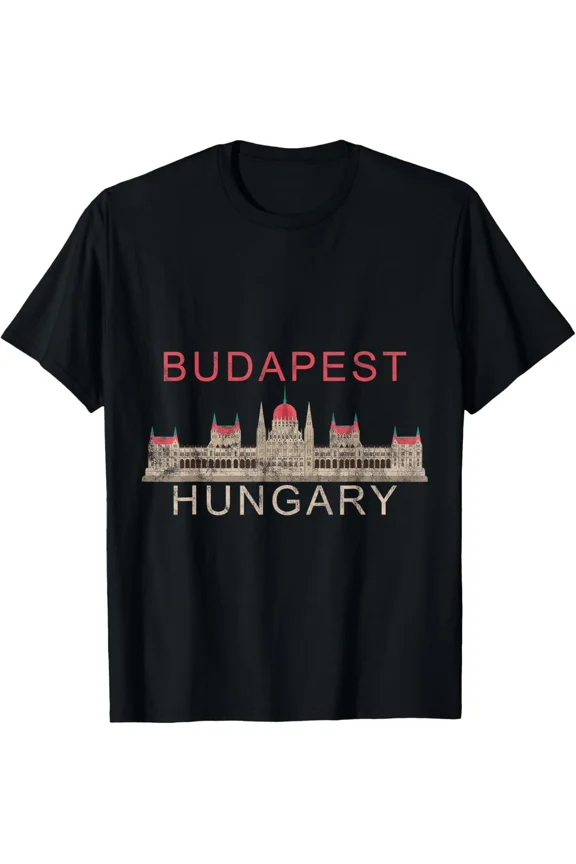 Budapest Hungary Europe Travel Souvenir Graphic Art Unisex T-Shirt, up to size 5XL