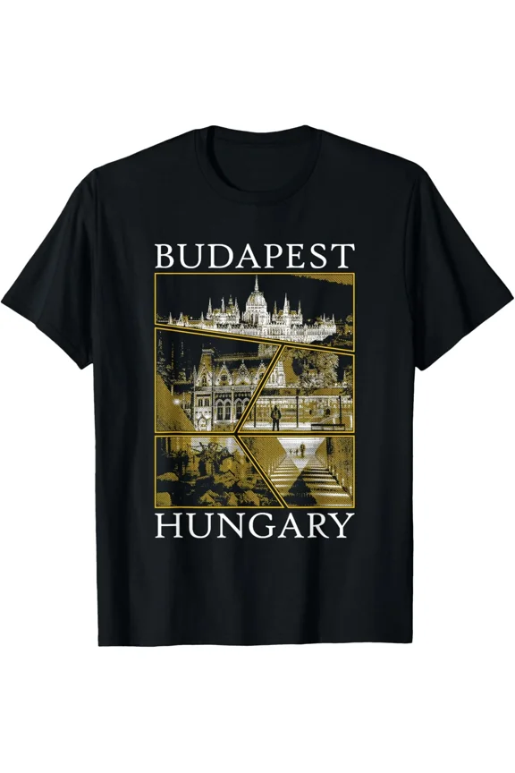 Budapest Hungary Europe Travel Vacation Souvenir Novelty Unisex T-Shirt up to size 5XL