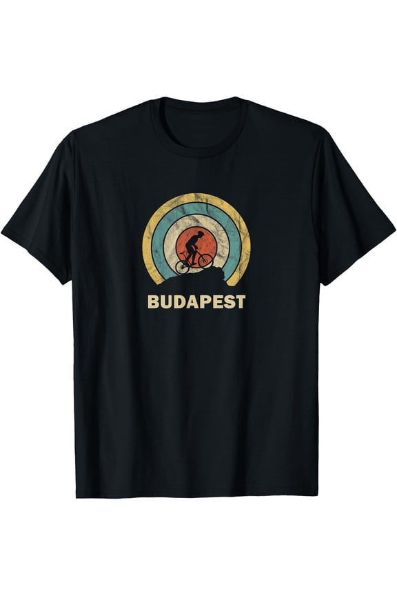 Budapest Hungary Retro Cycling Mtb T-Shirt, Unisex T-Shirt