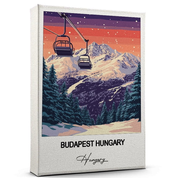 Budapest Hungary Travel Canvas Art  Stunning Travel Wall Print Hungary Canvas Inspired Artwork to Elevate Your Living Room or Office  Ready to Hang