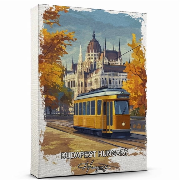 Budapest Hungary Travel Canvas Wall Art  Hungary Canvas  A Scenic Artwork That Evokes Calmness, Wanderlust, and Connection with the World
