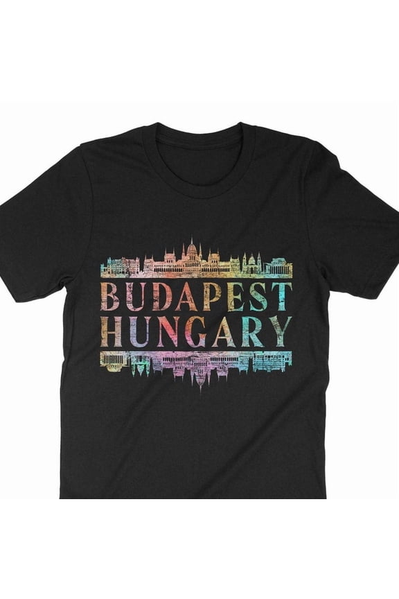 Budapest Hungary Travel Gift City Trip Souvenir Art Graphic Tee Shirt,for unisex up to size 5XL