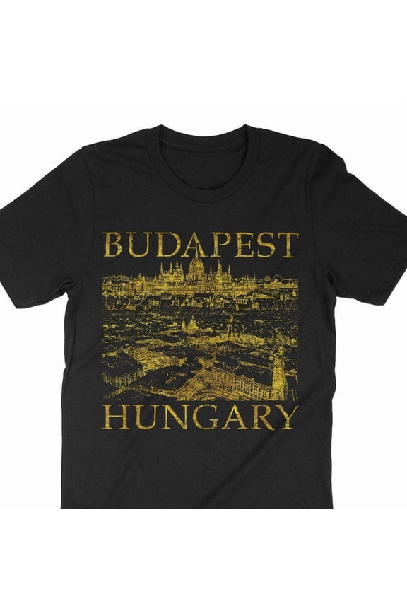 Budapest Hungary Travel Gift City Trip Souvenir Heritage Graphic Tee,for unisex up to size 5XL