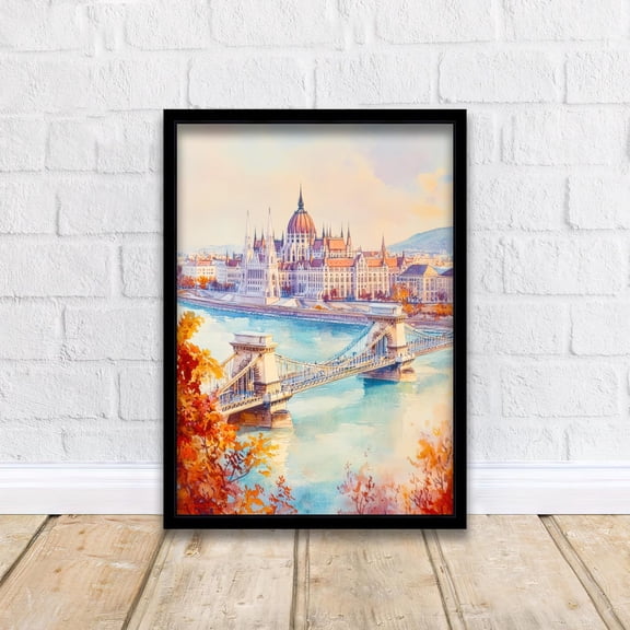 Budapest Hungary Travel Print European City Wall Art Danube River Architecture Decor Gift For Hungary Lovers
