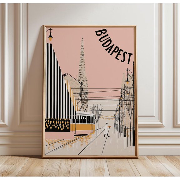 Budapest Market Hall City Print Architecture Wall Art, Unframed Paper Print